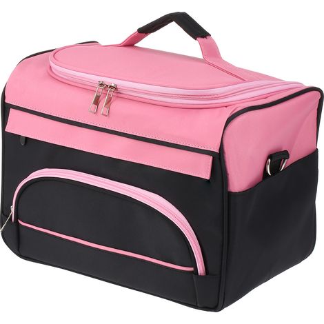 Trousse à ciseaux de coiffure, sac à main pour salon de coiffure, trousse pour peignes et outils de coiffure, trousse de maquillage, étui de voyage avec bandoulière (1/5)