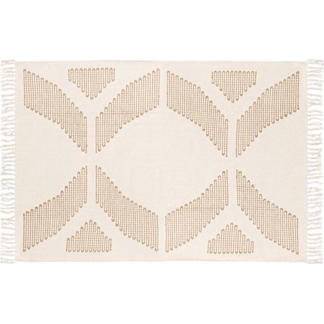 Tapis Brodé "Inuit Dreams" 120x170cm Blanc (1/5)