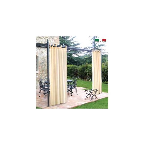 TENDA PER GAZEBO CON PASSANTI E BOTTONI CM.160X270H. PANNA  panna