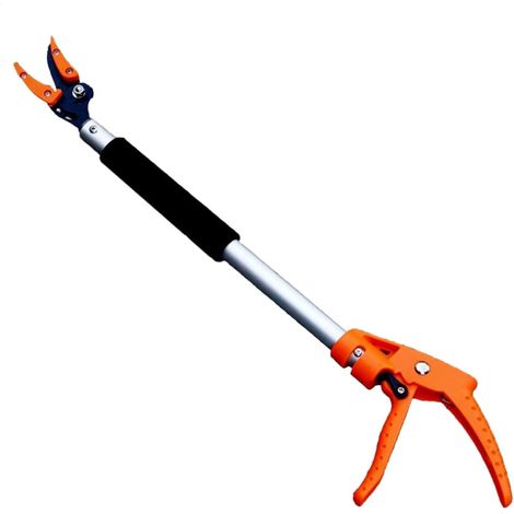 Podadora de árboles – Podadora ligera con cabezal giratorio  Podadora cómoda con mango telescópico de largo alcance  Podadora de ramas cortas para un corte preciso (1/5)