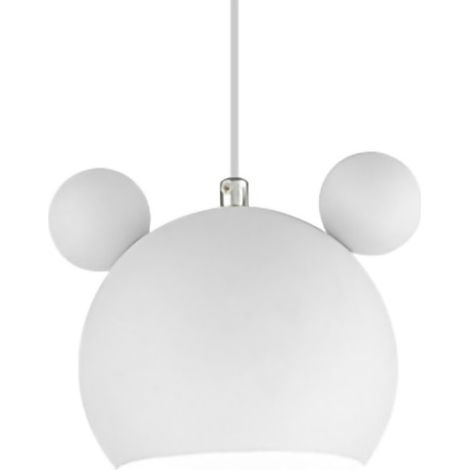 Abat-jour Métallique Cartoon pour Plafonnier Suspendu - Design Sans Source Lumineuse Blanc pour Cuisine/Salle à Manger