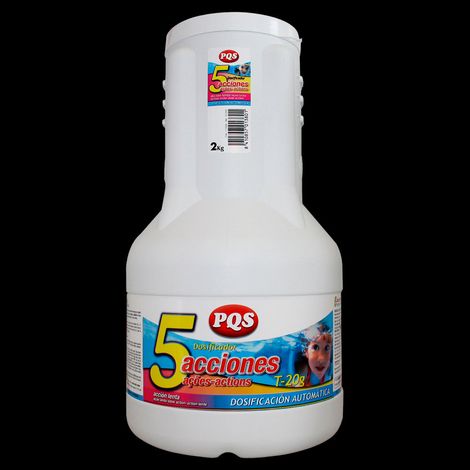 Dosificador flotante 5 acciones PQS. 2 kg.