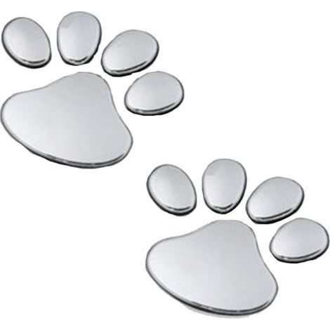 Décoration de voiture, autocollants de voiture créatifs 3D, pattes de chien, pattes de chat, pattes d'ours, autocollants de voiture empreintes de pas, autocollants décoratifs (1/5)