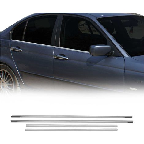 Garniture de fenêtre pour BMW Série 3 E46 Berline 1998-2005 Acier Inox 4Pcs (1/5)