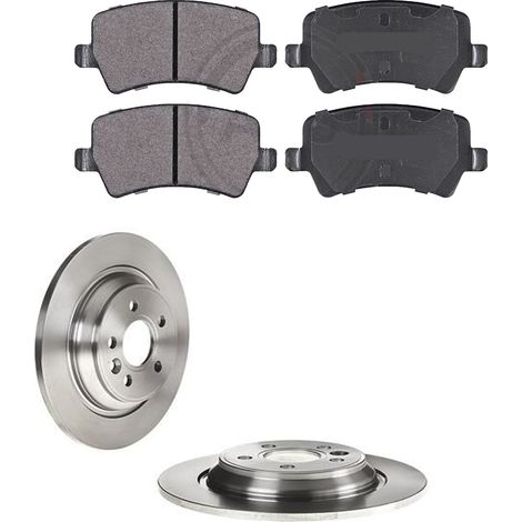 KIT FRENI POSTERIORI compatibile con VOLVO XC70 II (136) - DISCHI + PASTIGLIE OEM: P 24 078 , P 86 021 , P 44 017 / 17908 , 17931 , 17933 /SOSTITUZIONE DIRETTA/BASSA POLVERE/SILENZIOSO (1/5)
