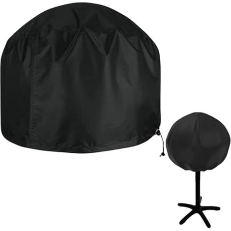 Housse étanche pour barbecue Ø50 cm avec poignée amovible, compatible avec les barbecues électriques George Foreman, Severin et Ball. (1/5)