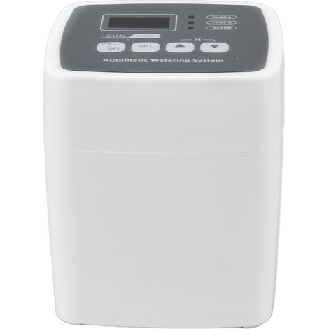 Minuteur d'arrosage intelligent à double pompe, contrôleur d'arrosage automatique, minuterie d'arrosage de jardin 110-240 V, prise britannique (1/5)