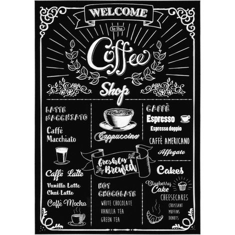 -Coffeeshop- Sticker Décoration murale Café - 50x70cm (1/3)