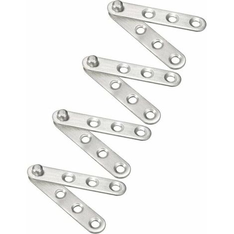 4 Pièces Charnière Pivot - Acier Inoxydable - Rotation 360° - 60 mm x 11 mm - Pour Porte Intérieure Extérieure - Épaisseur 1,6 mm (1/5)