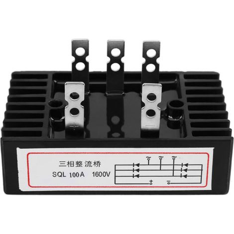 Redresseur triphasé à pont de diodes SQL100A 1600V CA/CC