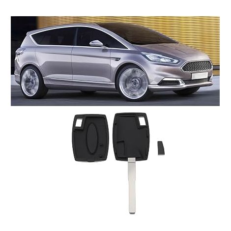 Key Replacement HU101 Ford Fiesta Focus C-Max S-Max 4D63 Transponder (1/4)