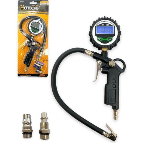 MANOMETRO AD ARIA DIGITALE GONFIAGGIO PRESSIONE GOMME MISURATORE PER AUTO E MOTO (1/3)