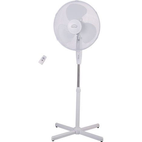Ventilateur sur pied DOMAIR FL40RM 45W 3 vitesses D40cm Télécommande Blanc