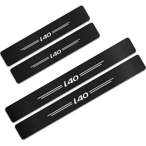 (Pour i40) Lot de 4 autocollants de seuil de porte pour Hyundai i40,i30,i10,i20,IX35,IX20,Solaris,Santa Fe GDi,Sonata Accessoires de seuil de porte (1/3)
