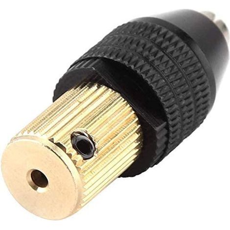 Mandrin de Perçage, Mini Mandrin de Perçage Électrique Miniature Auto-Serrant avec Conception De Texture Antidérapante, 0,3-3,4 Mm(3.17mm) (1/5)