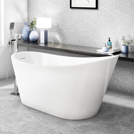 Freestanding Modern Slipper Bath 1660mm - Britta By Voda Design (1/3)