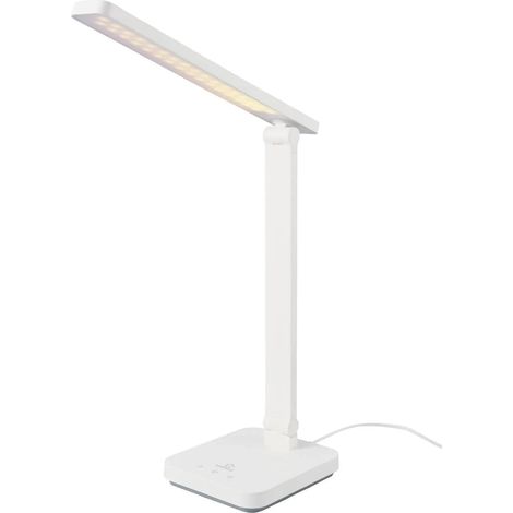 [NEUWERTIG] B-Ware Renkforce Led Tischlampe Schreibtischleuchte Usb Type C Touch Bedienung Weiß