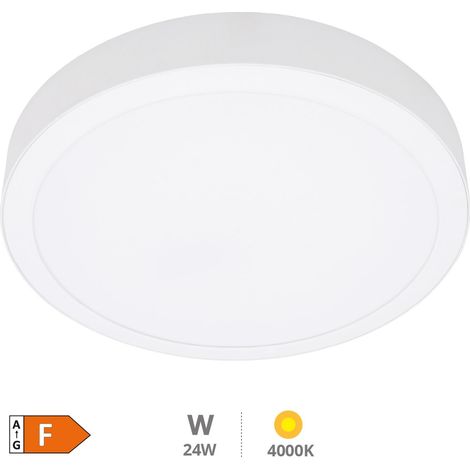 Downlight superficie LED redondo Bogur 24W 4000K Blanco (1/5)