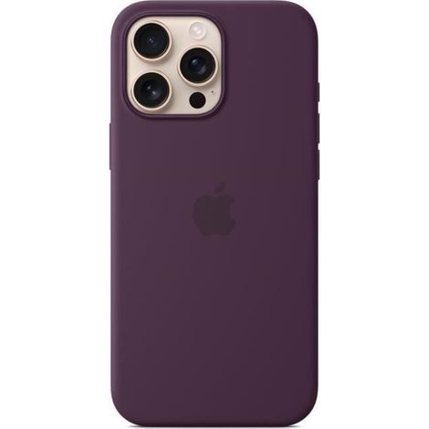 Funda de silicona Apple iPhone 16 Pro Max con MagSafe - Ciruela