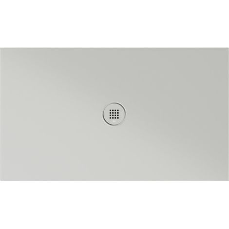 Receveur de douche rectangulaire en céramique 120x70x2cm, cenere mat