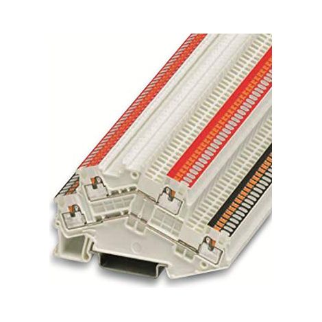 PHOENIX CONTACT PTTBS 1,5/S WH/U-BK/O-RD - Terminales de doble varilla (0,14 mm² - 1,5 mm², sección transversal, 3,5 mm de ancho, 50 unidades), color blanco