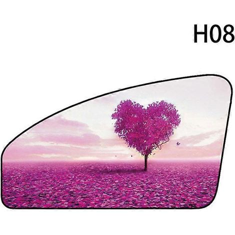 Pare-soleil magnétique pour voiture, motif dessin animé créatif, rideau pare-soleil pour vitre de voiture, protection UV, visière pare-soleil thermique, côté droit H08 (1/5)
