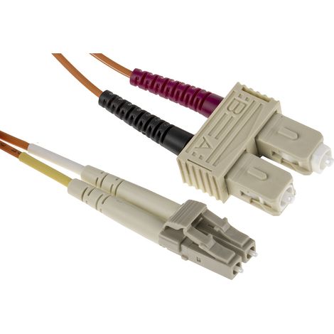 Câble fibre optique RS PRO 5m Avec connecteur / SC, OM1 Multi-mode ( Prix pour 1 )
