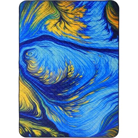 Couverture de pique-nique imperméable lavable en machine, tapis de plage pour camping, parc, voyage et herbe - matelas outdoor résistant à l'eau (1/5)