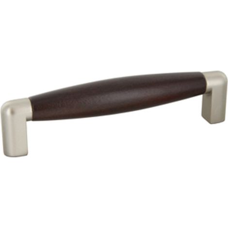 MANIGLIA ART. 4090 NOCE NICHELATA SATINATO MM. 96(B). Prezzo per 1 pezzo.
