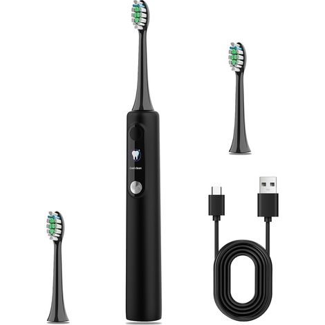 (1 article) Nouvelle brosse à dents électrique sonique étanche IPX7 à poils souples SN-P1 avec écran intelligent et visualisation (1/5)