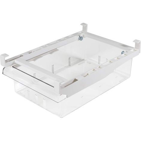 Organisateur de tiroir de réfrigérateur, bacs de rangement de réfrigérateur, amovible avec poignée, boîte de rangement d'étagère de réfrigérateur, récipient alimentaire transparent (1/4)