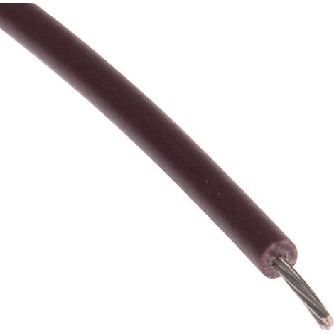 Fils de connexion RS PRO UL1569, 7 0,13 mm² 26 AWG, 300 V, PVC Marron, 100m ( Prix pour Bobine de 100 Mètres )
