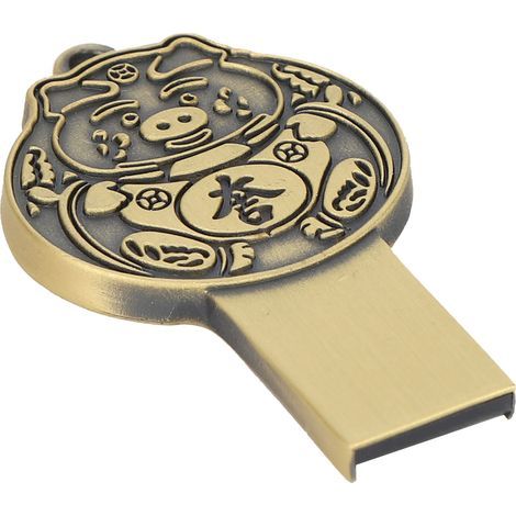 32 GB wasserdichter USB 2.0-Stick aus Metall, tragbarer Speicher für Laptop und Fernseher