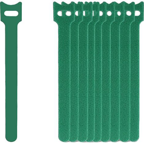 Wiederverwendbare Kabelbinder, langlebiges Nylon, vielseitige Verwendung, grün, 200pcs (1/2)