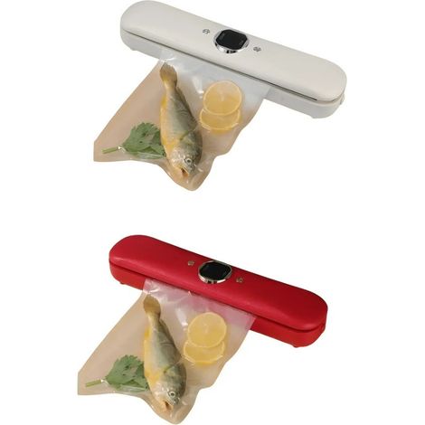 TRADE SHOP - Macchina Per Sottovuoto Sigillatrice Ermetica Automatica Per Alimenti Q-z300 Con Sacchetti -