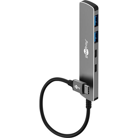 GOOBAY USB3.2 Hub 79159 Slim 4 Port USB-C vers USB-C/USB-A 5 Gbit/s (1/3)