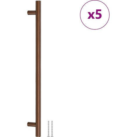 Poignées d'armoire 5 pcs  Poignée de meuble bronze 320 mm acier inoxydable CFW71625 (1/5)