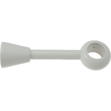 supporto regolabile per bastone ø28mm con viti e tasselli laccato bianco.