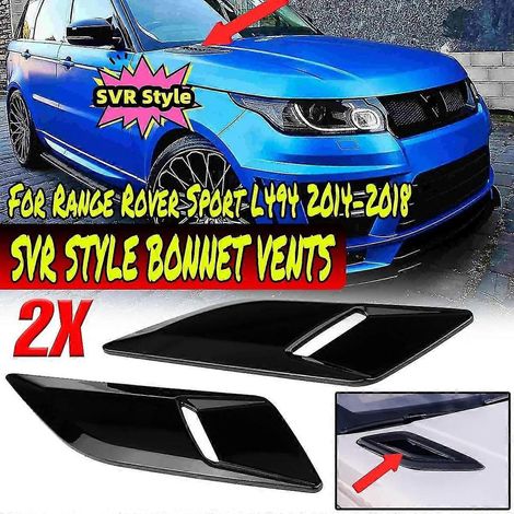 SVR Style Paar Motorhauben-Luftauslass-Zierblenden für Land Rover Range Rover Sport L494 2014-2022