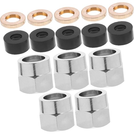 Écrou évasé G1/2 en acier inoxydable pour tuyau de gaz (1/5)