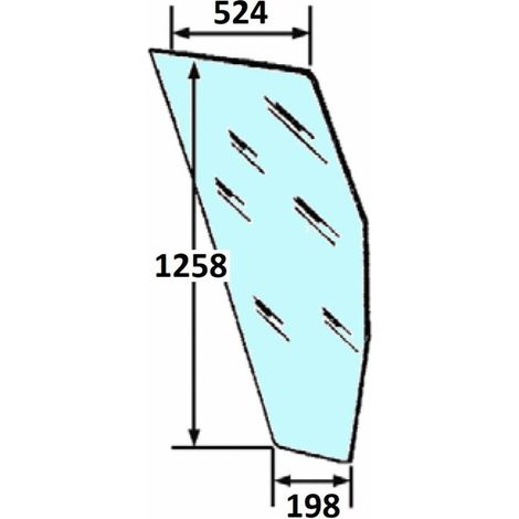 Cristallo per portiera Sx adattabile al riferimento originale Fiat 5130883
