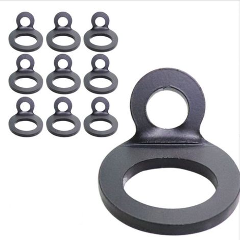Lot de 10 Anneau Arrimage, Crochet O Remorque en Acier Inoxydable, Anneau de Fixation Anneaux d'arrimage en O pour Remorques, Voitures, Camions, Camping