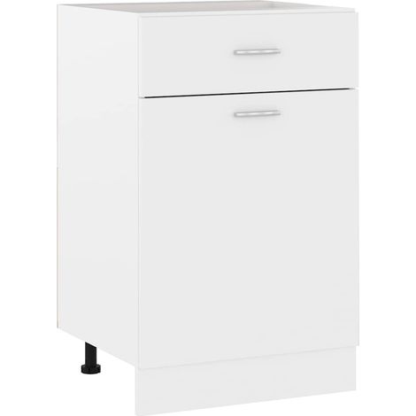 Drawer Bottom Cabinet Lyon White 50x46x81.5 cm Engineered Wood vidaXL