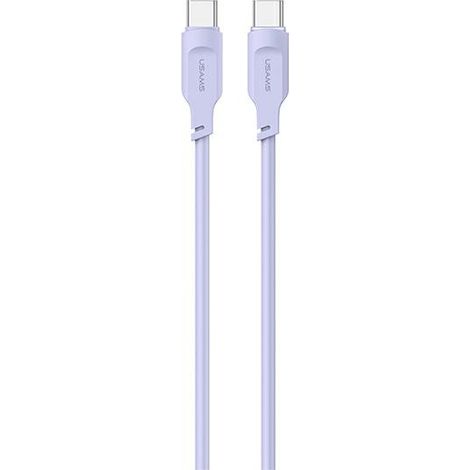 USAMS USB-C-zu-USB-C-Kabel, 1,2 m, 100 W Schnellladefunktion, Lila
