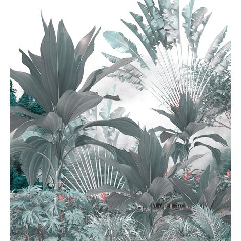 Papier peint panoramique - Plantes Tropicales - 130 cm x 142 cm (1/2)
