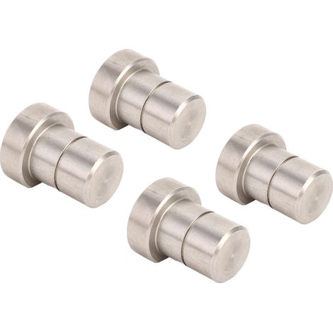 Lot de 4 butées d'établi de 20 mm en acier inoxydable, bloc auxiliaire de positionnement pour le travail du bois (1/5)