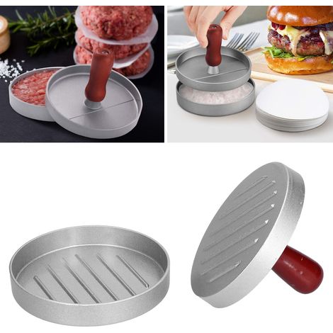 Hamburger-Patties aus Aluminiumlegierung, Tofu-Patties, Reisbällchen und bemalte Hackfleischstücke (1/5)