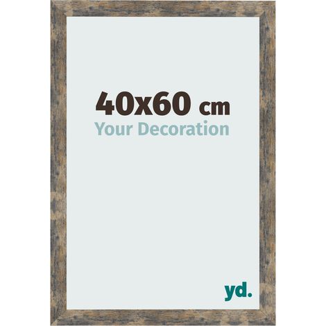 yd. - Cadre photo 40x60 - Bleu Or Melange - MDF - Bologna (1/5)