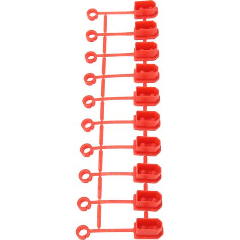 1 Lot 10 Pièces Capuchons de Protection XT60 en Caoutchouc Antidérapants pour Connecteurs de Batterie RC Rouge (1/5)