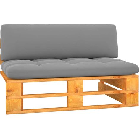 Canapé central palette de jardin-Sofa de jardin marron miel bois pin imprégné 574007 (1/5)
